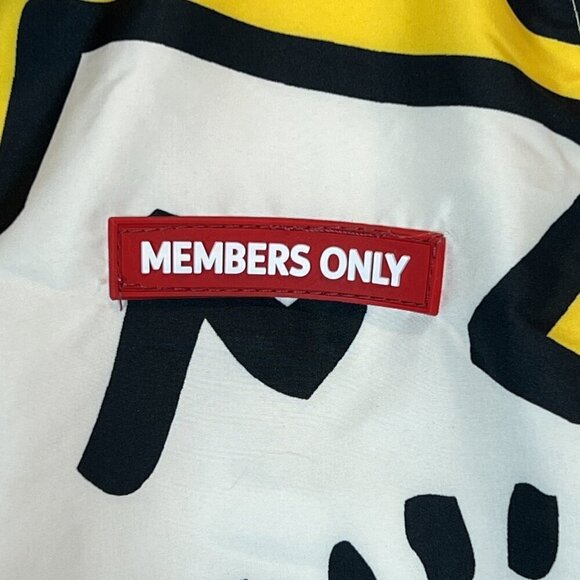 Keith Haring x Members Only Jacket White Oversized Lightweight Art Deco Small - Picture 7 of 12